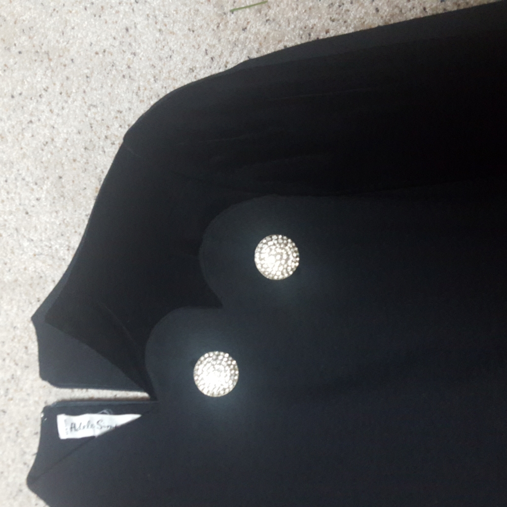 Black Wool Adele Simpson Dress - image 2